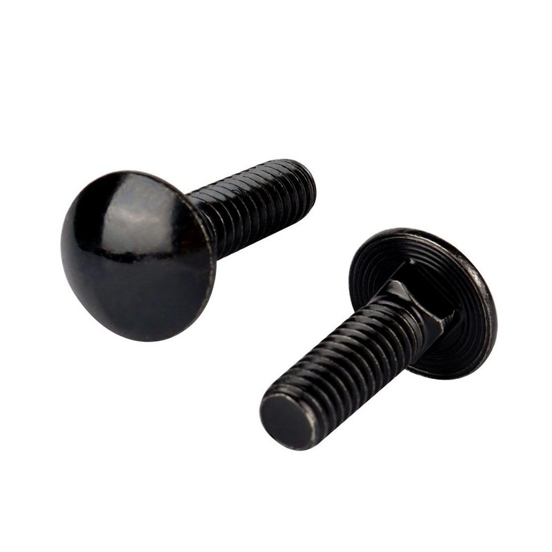 VAMUOEFL 5/16-18 x 1-1/2" Carriage Bolts Screws Black Finish, Round