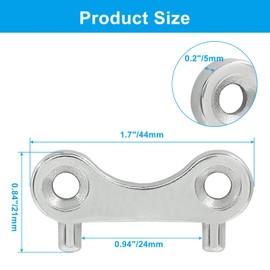 Dijedev 2pcs Boat Gas Cap Key, Stainless Steel Marine Boat Yacht Gas, Boat Gas Tank Key, Boat Fuel Cap Key, Marine Spare Key Replacement for Boat Yacht