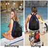 WANDF Swim Bag Mesh Drawstring Backpack Beach Backpack for Swimming,