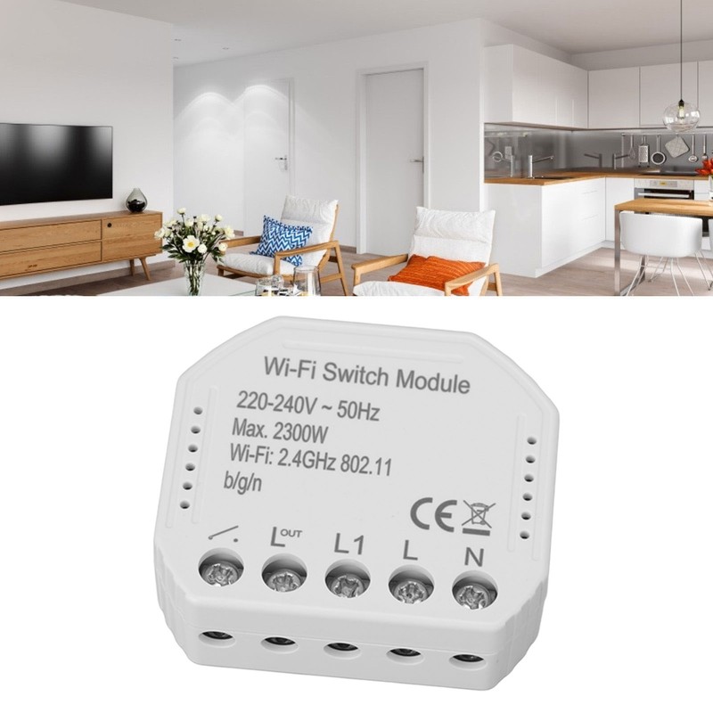 WiFi Smart Switch Module Wirelessly Control Versatile APP Control Remote