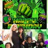 Green Hero Birthday Party Supplies, Cartoon Green Hero Party Favors,