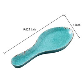 Gourmet Art - Reposacucharas de melamina resistente y resistente, color turquesa para cocina, uso en interiores y exteriores y uso diario.