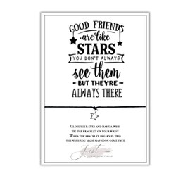 Just A Little Something Good Friends Are Like Stars Wish Bracelet