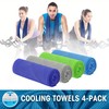 Cooling Microfiber Towels for Neck and Face – Soft, Breathable,
