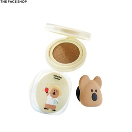 THE FACE SHOP Inklasting Cushion Slimfit 12g*2ea & Smarttok Set 3items [Dinotang Edition], Shade:V201