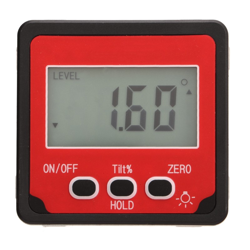 Angle Finder Digital Display Level Gauge Magnetic Inclinometer Tool for