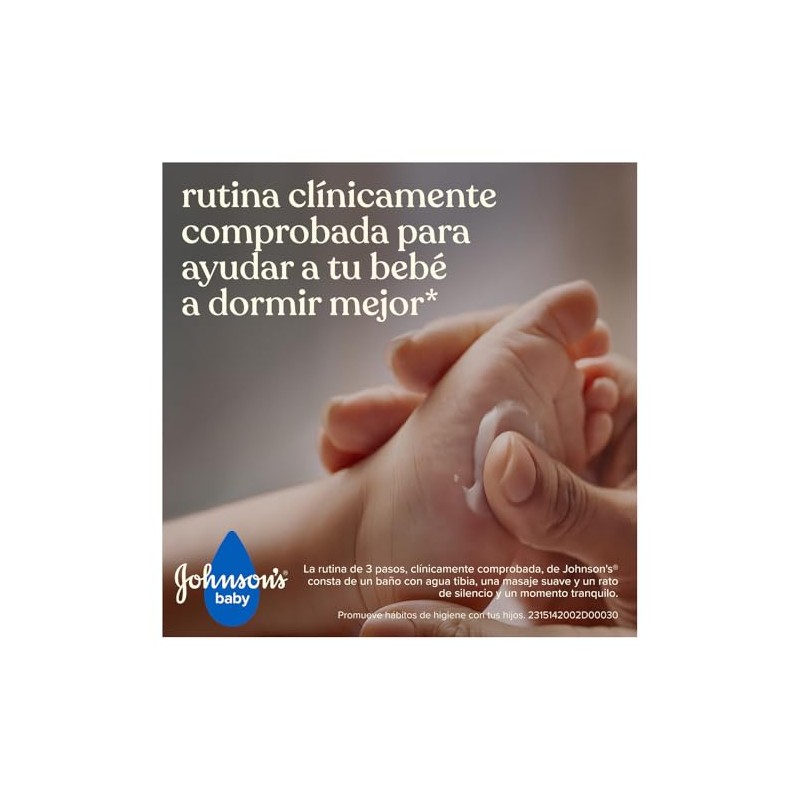 JOHNSON'S Crema Corporal Para Bebé Antes de Dormir 200 ml