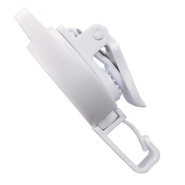 5 Pack - MRI Safe Badge Reels - Retractable Badge Holder Clips - Made of Plastic & Non-Ferrous Metal - I'd Reels Extending Lanyards for Nurse & MRI Tech Name Tag Badges by Specialist ID (White)