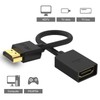 VCE 2-Pack HDMI Male to Female Swivel Adapter HDMI Extension