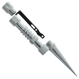 Knotters Tool II by Jig Pro Shop ~ Marlin Spike for Paracord, Leather, & Other Cords (Stainless w/Blue)