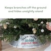 Hallops Galvanized Christmas Tree Collar - Large to Small Christmas
