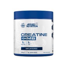 Applied Nutrition - Creatine + HMB - 5g Creatine Monohydrate + 3g HMB - Best Muscle Strength Supplement - Best Performance Formula - Supports Recovery - (240g – 30 Servings) (Unflavoured)