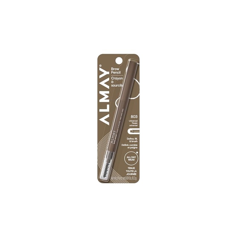 Almay Eyebrow Pencil, Universal Taupe, 1 count with eyebrow brush