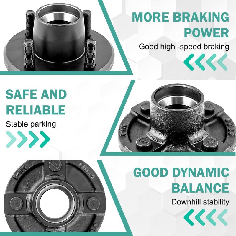 JADODE Trailer Idler Hub Kit 2000 lbs with 4-4" Bolt