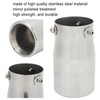 Exhaust Muffler 76mm/2.99in Mirror Polishing Stainless Steel Rear Muffler Exhaust