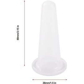 Junfamilee 4Pcs Transparent Massage Cupping Set Silicone Mini Facial Cups Face Massager Helper Skin Care Neck Back Eyes Massaging Cup