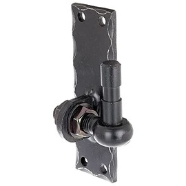 Alberts 323066 Screw-On Hinge | Wrought Iron | Black Plastic Coated | Hammered | 150 x 45 mm | Hammered