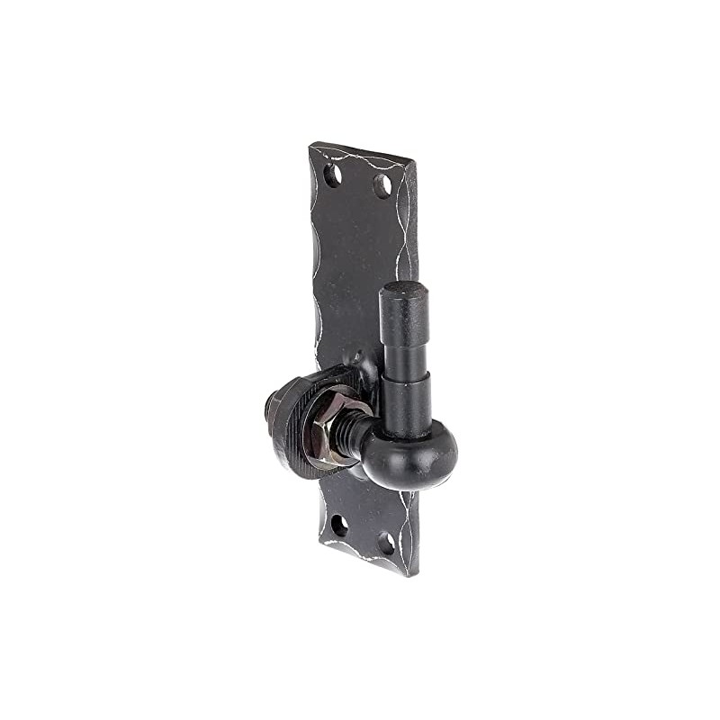 Alberts 323066 Screw-On Hinge | Wrought Iron | Black Plastic