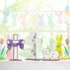 Suzile 3 Pcs Easter Decorations He Is Risen Tabletop Decor