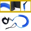 10ft Surfboard SUP Leash,Kayak Ankle Leash Spiral TPU,for Stand Up