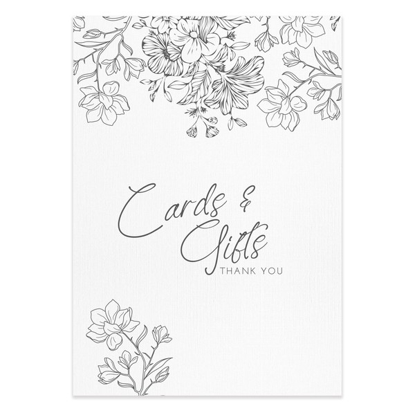 Wedding Reception or Ceremony Sign - Table Decorations with Neutral