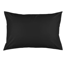 Pillow Cases 43 63 100% Cotton Sateen Weave 300 Count High Density Shiny Envelope Pillow Case with 7 Colors to Choose from Fade Resistant Hotel Quality Smooth Soft 17x24 Black