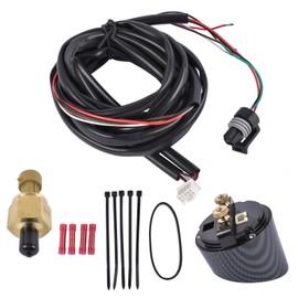 Oil Fuel Pressure Gauge/Boost Gauge Kits 52mm 0-100PSI 7BAR w/Digital Display Wiring Harness 30-0301 Replacement for AEM X-Series GELUOXI