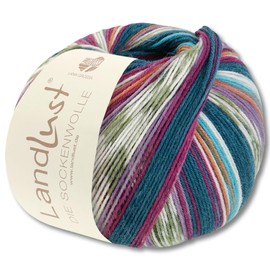 Frida's Wollhaus Lana Grossa 100 g Landlust Sock Wool, 4-Ply Knitting Wool Yarn, 33 Colours (710)