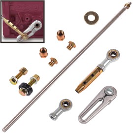 ACA-1800 21'' 700R4 Transmission Shift Linkage Kit for Chevy C1500 C10 Chevelle GM Turbo-Hydramatic TH-200,TH200-4R,TH-350,TH-400,4L60,4L60E,TH700-R4 &4L80E Transmission Column Shift Linkage CB5010.
