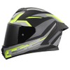 LS2, Integral Motorcycle Helmet RAPID III HYPER Black HV Yellow,