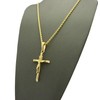 CBC Crown Religion Cross Jesus Crucifix Pendant in 18"/20"/24" Rope,