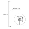 QUARKZMAN Pack of 5 Straight Ejector Pins, 0.8mm (0.031") Diameter,