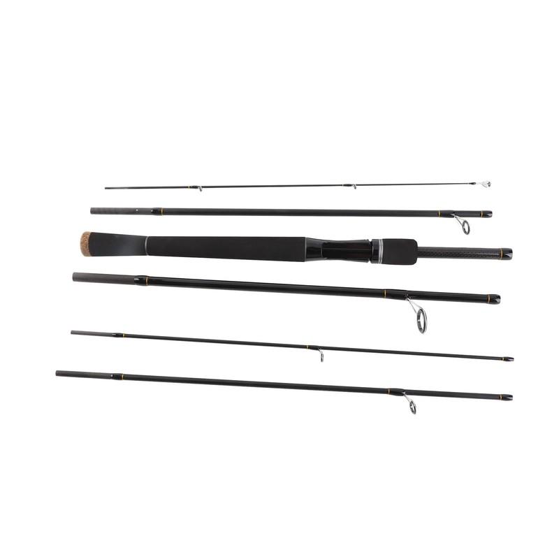 7.9ft Fishing Rod Portable 6 Sections Carbon Fiber Lightweight Fishing