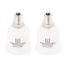 E ENERSYSTEC Candelabra E12 to E26 Light Bulb Base Adapter