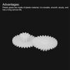MECCANIXITY 20Pcs Plastic Gears 28 Teeth Plastic Double Gears Model