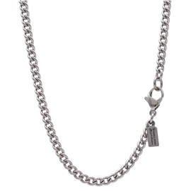 KJ Phiten Titanium Necklace, Limited Edition, Curb Chain, Length 15.7 - 23.6 inches (40 - 60 cm), Width 0.13 inches (3.3 mm), Chain for Men and Women, Made in Japan, Sports, Titanium, No Gemstone