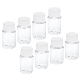 PATIKIL 20ml 0.7 Oz Wide Mouth Reagent Bottle, 8 Pack Storage Bottles Plastic Sample Containers for Home Laboratory