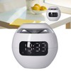Multifunctional Bluetooth 5.0 Alarm Clock Speaker Rechargeable Ball Shape Portable