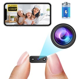 Smallest Wireless WiFi Battery Camera,HD1080P Remote Camera,Portable Video Recording Live Feed,Baby Monitor,Nanny Cam with Night Vision,Motion Detection,Cloud Storage for Security with iOS AndroidAPP
