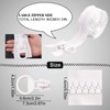 CRAFFANCY White Large Plastic Zipper, Teeth Heavy Duty Zipper for