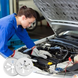 Volumoon Pack of 20 clamping discs, heat protection plate, safety washers, stainless steel, underbody clips, heat shield attachment, heat protection plate, exhaust for various cars