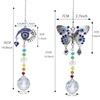 Window Hanging Suncatcher with Crystal Blue Butterfly Garden Decoration (Butterfly