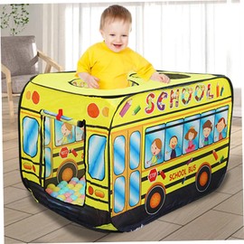 up Tent for Kids, Foldable Oxford Cloth School Bus Tent with 3 Openings, 44x26x30 Inch Large up Play, Play House for Toddlers, Boys and Girls Gifts Car Tents School Bus