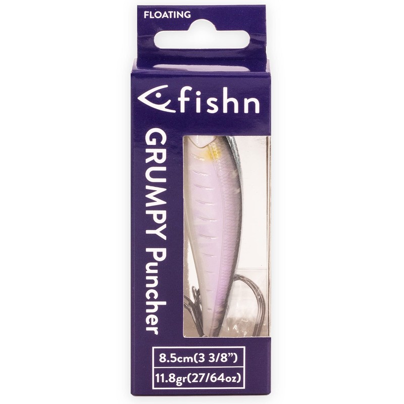FISHN Grumpy Puncher Wobbler, Floating, Weight: 11.8 g, Length: 8.5
