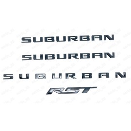 GM Emblem for 2021 -2024  SUBURBAN Door Tailgate RST Badge Nameplate Gloss Black
