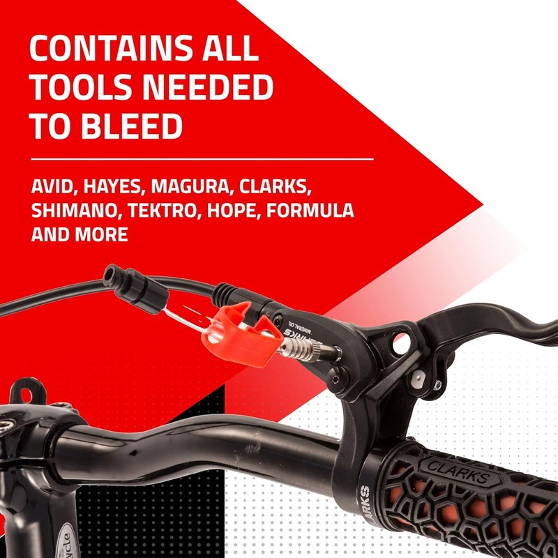 Clarks Cycle Systems Hydraulic Disc Brake Bleed Tool Kit, Universal,
