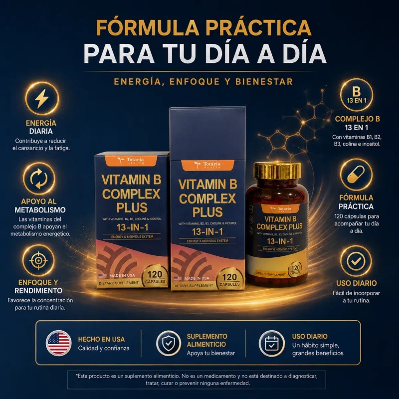 Vitamina B Complex 13 En 1 Nutricion Y Bienestar Uso