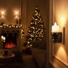 Meonum Flickering Flameless Candle Night Light Plug in, Dimmable LED