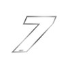 Quattroerre Racing Number 7 Anodized Small, White