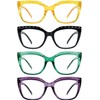 Eyekepper 4-Pack Reading Glasses for Women Rhinestone Readers Cat-eye Eyeglasses